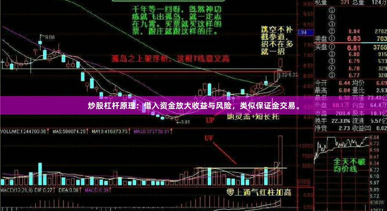 炒股杠杆原理：借入资金放大收益与风险，类似保证金交易。